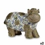 Figure décorative de jardin Ibergarden ZD18066 ZD18066 Polyrésine Vache 18,5 x 33,5 x 46,5 cm (2 Unités)