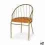 Chair Gift Decor 019 A 019 A Golden Mustard Polyester Iron 51 x 81 x 52 cm Bars (2 Units)