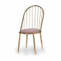 Chair Gift Decor 036 B 036 B Pink Golden Polyester Iron 48 x 95,5 x 48 cm Bars (2 Units)