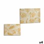 Canvas Gift Decor PC341813 PC341813 Golden Leaf of a plant 120 x 80 x 2,5 cm (4 Units)