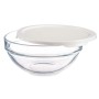 Round Lunch Box with Lid Pasabahce 1113325-53553 Chefs White 595 ml (6 Units)