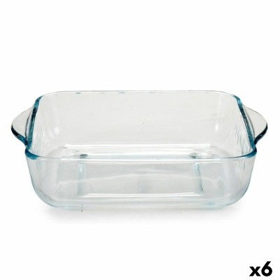 Plateau pour Four Pasabahce 1001116-59034 Borcam 1,9 L 22 x 6 x 25,5 cm Avec des poignées (6 Unités)