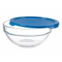 Round Lunch Box with Lid Pasabahce 1113321-53553 Chefs Blue 595 ml (6 Units)