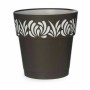 Self-watering flowerpot Stefanplast 88503 Gaia Anthracite Plastic 25 x 25 x 25 cm (6 Units)