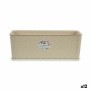 Planter Stefanplast 73760 73760 Beige Plastic 17,5 x 16 x 48,5 cm (12 Units)