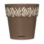 Self-watering flowerpot Stefanplast 88302 Gaia Brown Plastic 15 x 15 x 15 cm (12 Units)