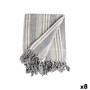 Multipurpose throw Gift Decor 2658LG 2658LG White Grey 235 x 205 cm Stripes (8 Units)