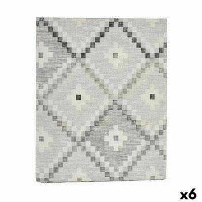 Stain-proof tablecloth Kinvara ROMBOS-G ROMBOS-G Grey Thin canvas Anti-stain Rhombus 140 x 180 cm (6 Units)