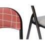 Folding Chair Gift Decor 70946 Hand Made Brown Black Grey Tile 43 x 46 x 78 cm 45 x 88 x 5 cm (6 Units)