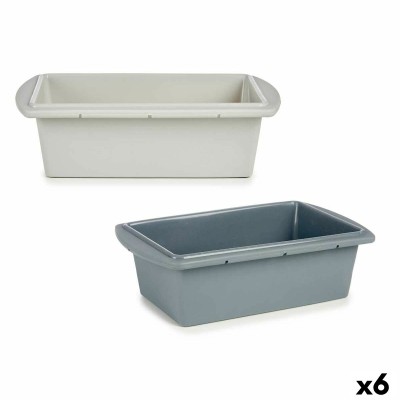 Moule à pâtisserie Kinvara HH038 HH038 Gris clair Gris foncé Silicone 1,5 L 16 x 7 x 27,5 cm Biscuit (6 Unités)