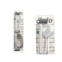 A shower head with a hose to direct the flow Berilo 169 169 Silver Metal 9,8 x 23,5 x 9,8 cm 15 x 61 x 6,5 cm With support (6 Un