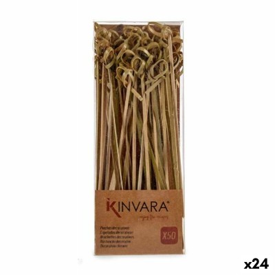 Bamboo toothpicks Kinvara SJ3485 SJ3485 Bamboo Knot (24 Units)