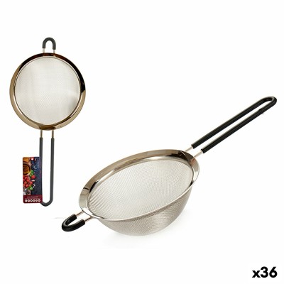 Strainer Kinvara 54149 54149 Black Grey Silicone Stainless steel 10,5 x 5 x 26 cm 26 x 26 x 4 cm 10,5 x 26 x 4 cm (36 Units)
