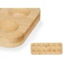 Egg cup Kinvara CN-KT200062-1B CN-KT200062-1B Brown Bamboo 40 x 3,4 x 40 cm 30 x 1,6 x 11,5 cm (12 Units)