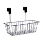 Basket for Kitchen Shelf Kinvara W6692P PDQ W6692P PDQ Black Metal Iron 28 x 20,5 x 16 cm 28 x 12 x 9 cm (8 Units)