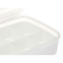 Boîte à compartiments Kinvara 02 1192 02 1192 Blanc Transparent Plastique (12 Unités)