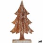 Figurine Décorative Krist+ 1122-SILVER 1122-SILVER Argenté Argent Sapin de Noël 5 x 39 x 21 cm (6 Unités)