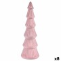 Sapin de Noël Krist+ OT22046-4P OT22046-4P Rose Velours Bois 12 x 34,5 x 12 cm (8 Unités)