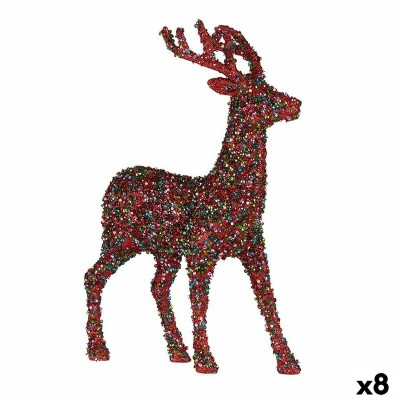 renne de noël Krist+ R201-068Z R201-068Z Multicouleur renne de noël 15 x 45 x 30 cm Paillettes (8 Unités)