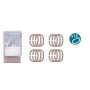 Shower Curtain Berilo 215 215 Beige Transparent Plastic PEVA 180 x 180 cm 16 x 28,5 x 4 cm (12 Units)