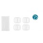 Rideau de Douche Berilo 216 216 Transparent Plastique PEVA 180 x 180 cm 16 x 28,5 x 3,5 cm (12 Unités)
