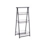 Étagère Kinvara CN-W2672C-A CN-W2672C-A Noir Métal Fer 44 x 31 x 90 cm 44 x 90 x 31 cm 48 x 8,5 x 38 cm