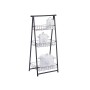 Étagère Kinvara CN-W2672C-A CN-W2672C-A Noir Métal Fer 44 x 31 x 90 cm 44 x 90 x 31 cm 48 x 8,5 x 38 cm