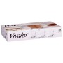 Tasse avec sous-tasse Vivalto 41089 41089 Transparent verre 200 ml (6 Unités)
