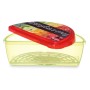 Boîte à lunch Leknes TP581-3 TP581-3 Multicouleur Plastique 1,2 L Fruits et légumes (24 Unités)
