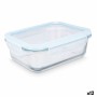 Lunch box Vivalto 90549 90549 Transparent Silicone polypropylene Borosilicate Glass 1 L 1L (12 Units)