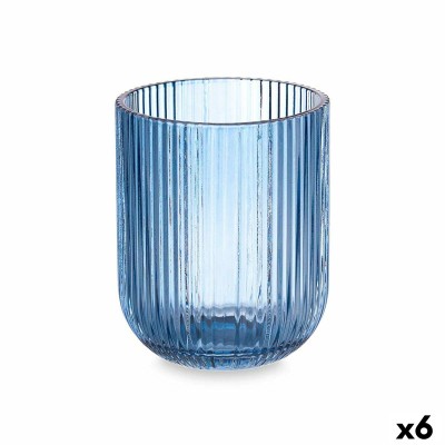 Glass Vivalto OCT-K80005SC OCT-K80005SC Blue Crystal Stripes 270 ml (6 Units)