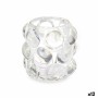 Candleholder Gift Decor GJS8585L-T GJS8585L-T Transparent Crystal 8,4 x 9 x 8,4 cm Microbeads (12 Units)