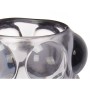 Candleholder Gift Decor GJL85125L-GRA GJL85125L-GRA Grey Crystal 8,4 x 12,5 x 8,4 cm Microbeads (12 Units)