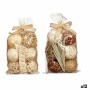 Set of Decorative Balls Gift Decor 6 6 White Brown 22 x 40 x 9 cm (12 Units)