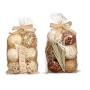 Set of Decorative Balls Gift Decor 6 6 White Brown 22 x 40 x 9 cm (12 Units)