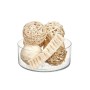 Set of Decorative Balls Gift Decor 6 6 White Brown 22 x 40 x 9 cm (12 Units)