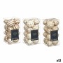 Set of Decorative Balls Gift Decor 1 1 White Brown 10 x 20 x 10 cm (12 Units)