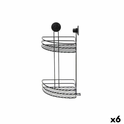 Support de douche Berilo CN-W6753-5P CN-W6753-5P Noir Acier ABS 26 x 39 x 19 cm (6 Unités)
