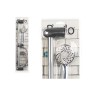 Shower Set Berilo 168 168 White Silver Metal 9,8 x 23,5 x 9,8 cm