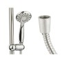 Shower Set Berilo 168 168 White Silver Metal 9,8 x 23,5 x 9,8 cm