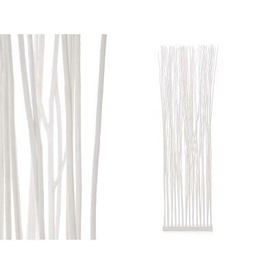 Paravent Gift Decor MJ39134-W Varas Blanc Bois de saule 50 x 185 x 12 cm