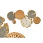 Décoration murale Gift Decor 23SMB1538 23SMB1538 Blanc Marron Gris Métal 89,5 x 5,1 x 48,3 cm (2 Unités)