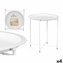 Table d'Appoint Pliable Gift Decor WR4405.1 WR4405.1 Blanc 46,8 x 50,2 x 46,8 cm (4 Unités)