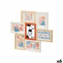 Cadre photo Gift Decor 411408H 411408H Multicouleur Métal Bois MDF (6 Unités)