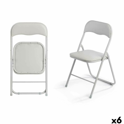 Chaise Pliante Gift Decor 10925 10925 Gris 43 x 46 x 78 cm 88 x 6,5 x 45 cm (6 Unités)