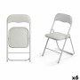 Chaise Pliante Gift Decor 10925 10925 Gris 43 x 46 x 78 cm 88 x 6,5 x 45 cm (6 Unités)