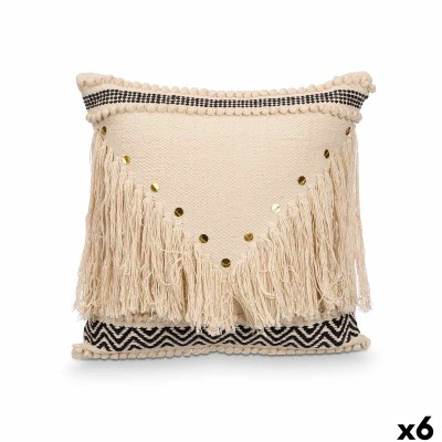 Coussin Gift Decor 4740 4740 Noir Naturel 45 x 15 x 45 cm (6 Unités)