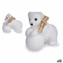 Christmas bauble Krist+ K19121228 K19121228 White 8 x 11 x 14 cm (12 Units)