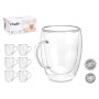 Tasse mug Vivalto OCT-DG2225L OCT-DG2225L Transparent 340 ml (6 Unités)