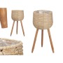 Planter with stand Ibergarden JH22607 L JH22607 L Brown Paper Plastic Natural Fibre 35 x 56 x 35 cm (4 Units)